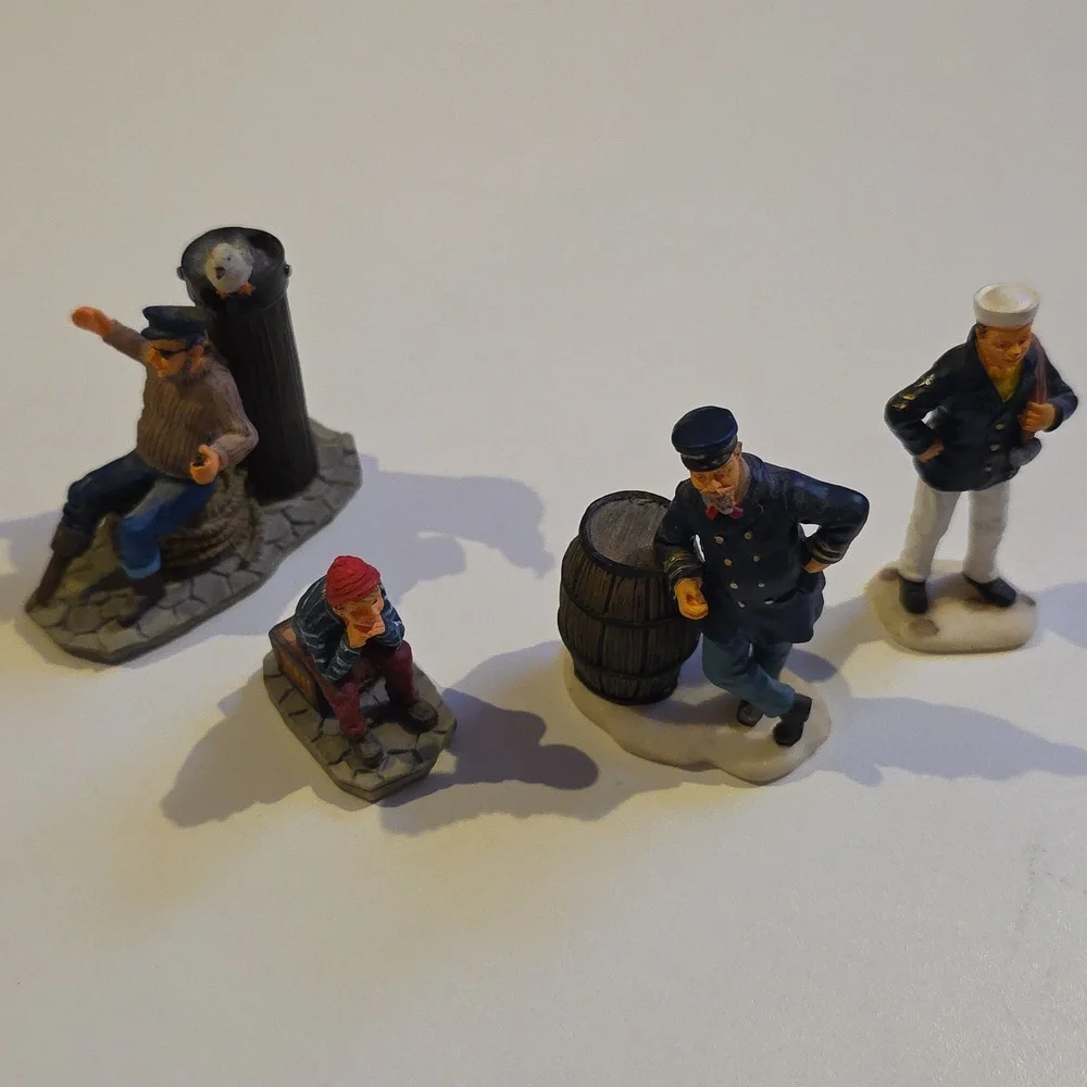 Lemax Christmas Village Figurines - Set of Nautical Figurines